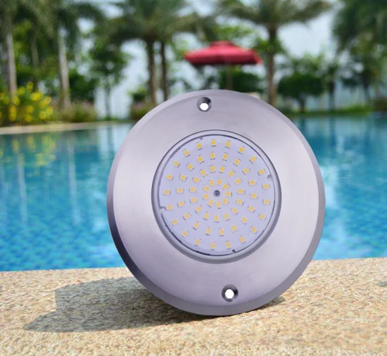 Top Rated IP68 Stainless Steel 316 Salt Water LED RGB Swimming Underwater Round Pool Wall Mount Lamp